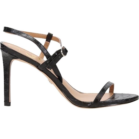 Sam Edelman Doran Strappy Sandal Croc Embossed sz 10 Women New - Picture 2 of 6